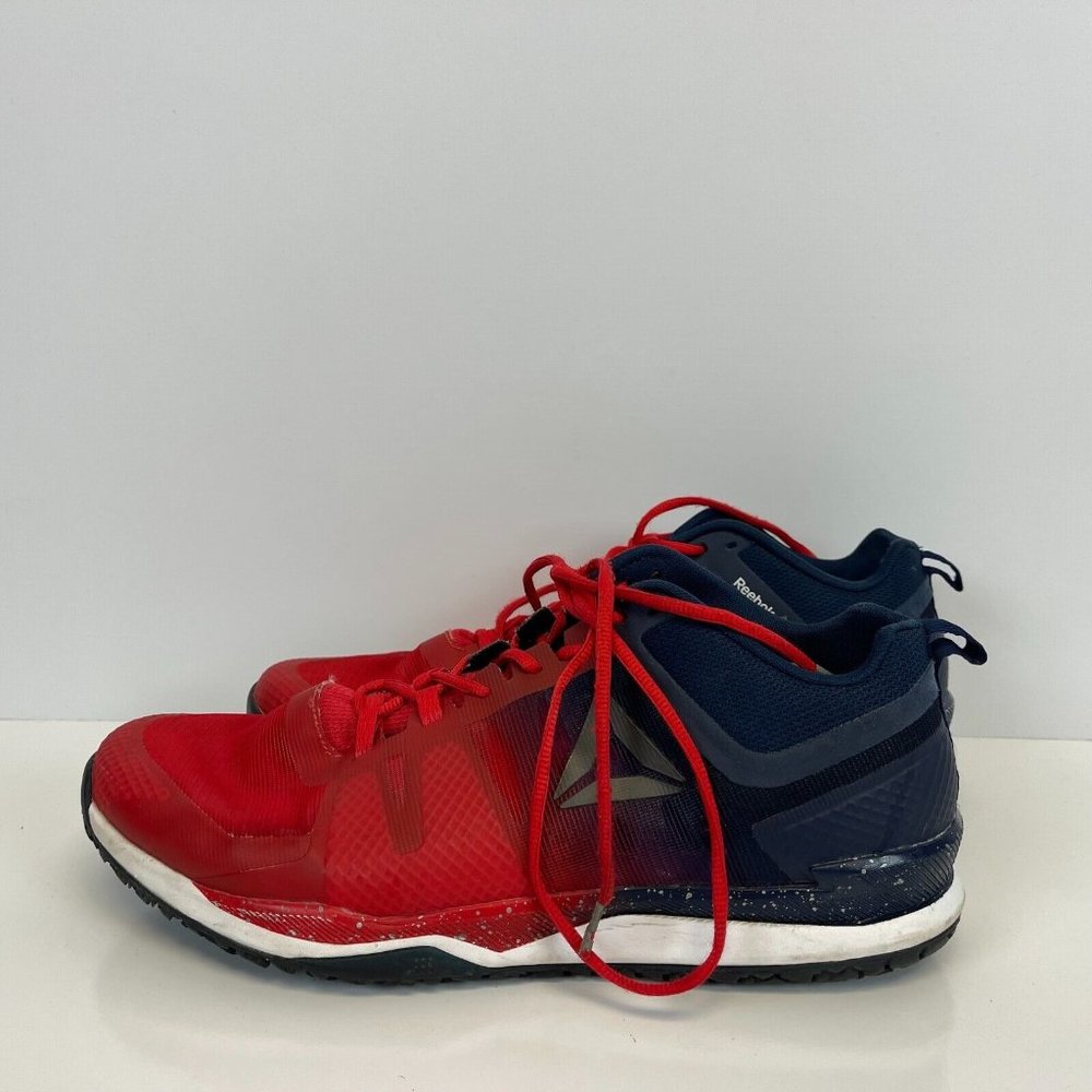 Reebok JJ Watt II Cross Training Shoes Liquid Foam Red Blue Mens Size 15